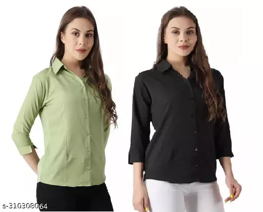 Trending Stylish Women Shirt(Pack Of 2)