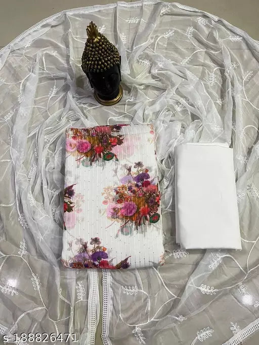 Georgette Printed Aagyegi Alluring Salwar Suit and dress materials