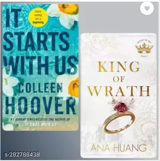 It Starts With Us + King Of Warth (2 Books Combo) (Paperback Cooleen hoover)