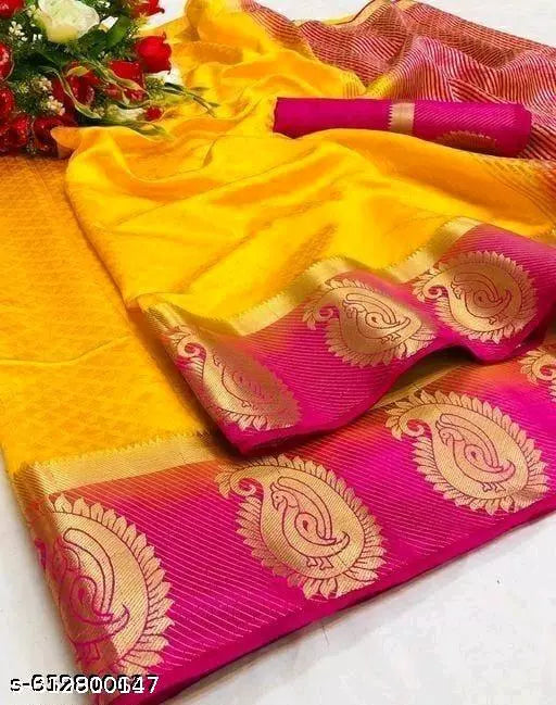 Morpich Fashion Kanjivaram Embozz Silk Saree