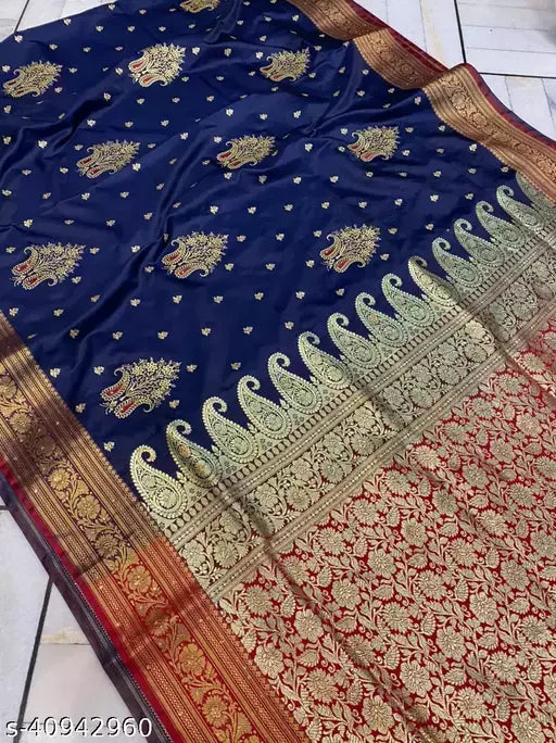 Embroided Satin Silk Saree