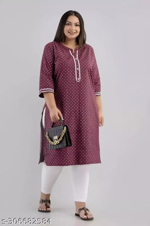Plus Size Cotton Kurti