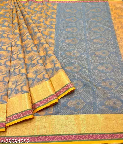 Chanderi Cotton Resham Patola Saree