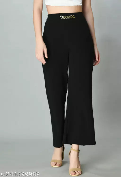 Women's Pack of 1 Black Solid Trackpants joggers|Activewear| Gymwear|Sportswear| Active Bottomwear