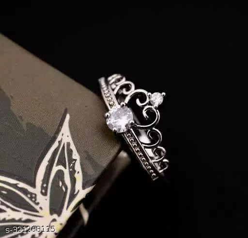 Enchanted Garden: Floral Gemstone Women's Ring for Grils