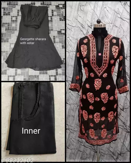 Rose shaded inner with sharara