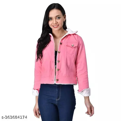 Womens Denim puffer jackets for winter