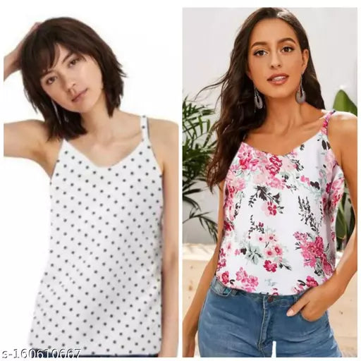 Girls Top Combo Sleeveless Top For Girls