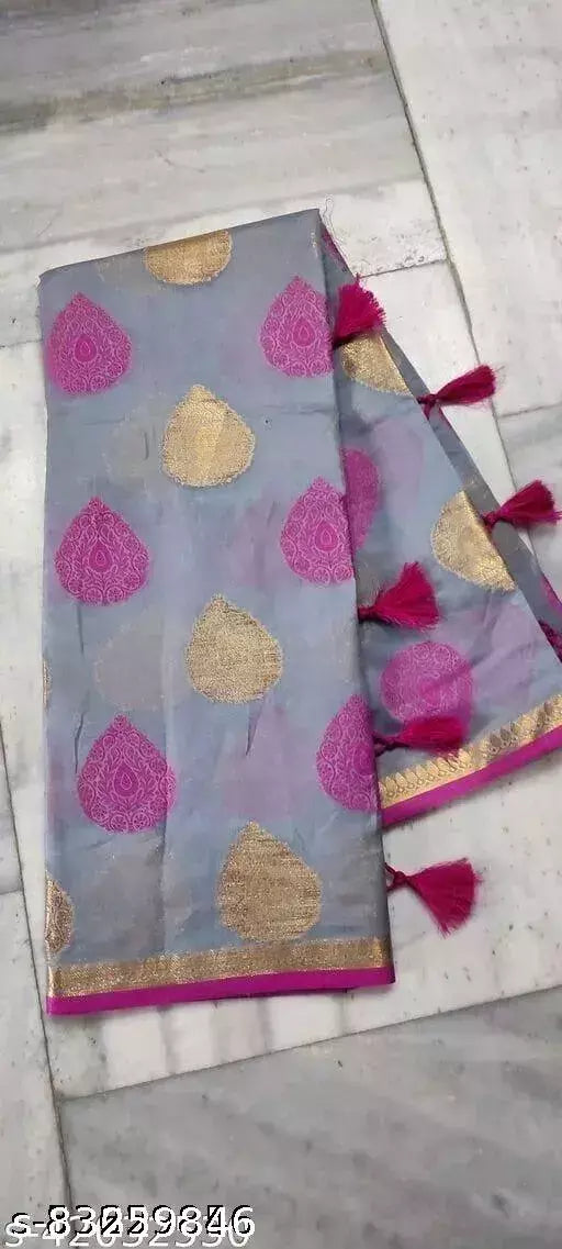Chanderi Cotton Jacquard Banarasi Saree