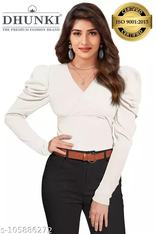 DHUNKI Women's Regular Top