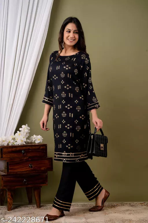 Mialo fashion kurti with plazzo set.
