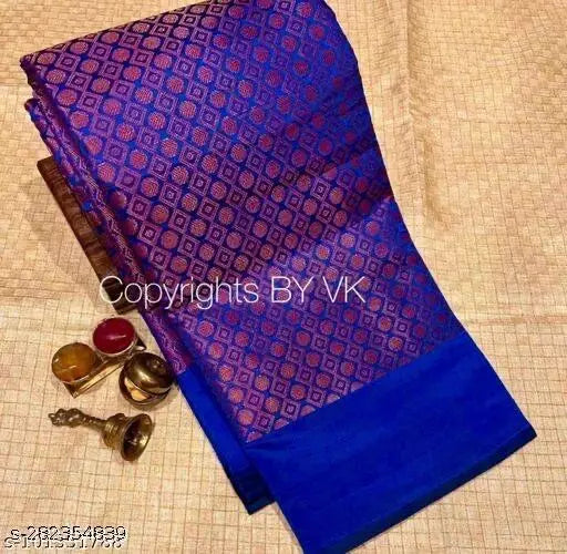 Copper Brocade Saree