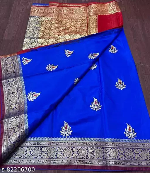 Satin Silk Embroided Saree