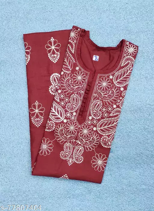 Magic Cotton Handwork Design Kurti.