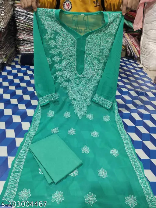 Chikankari kurti with inner