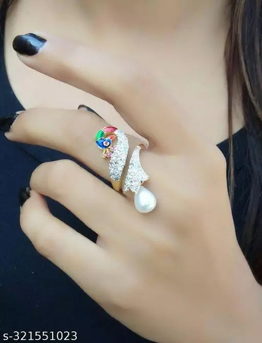 Chic Elegance: Adjustable Artificial Rings Collection for Women & Girls - Affordable Luxury in Every Design