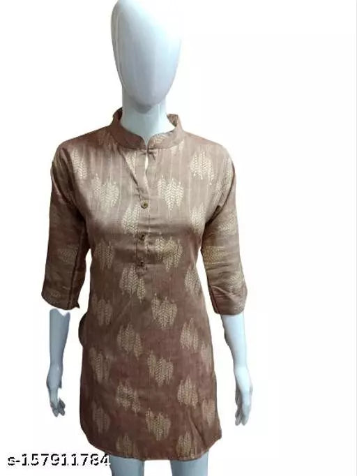Woman Rayon FoilPrinted Kurti