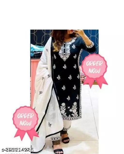 NEW EMBROIDERY KURTA PANT WITH DUPATTA