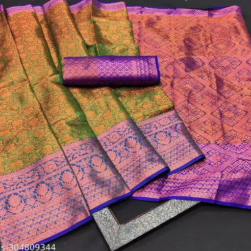 Morpich Fashion Top Dyed Banglory Silk Saree