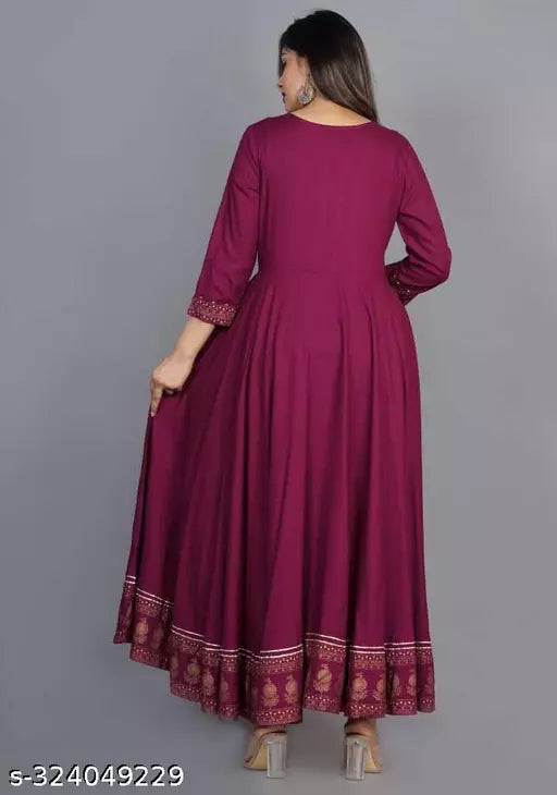 New Beautiful Purple Gown