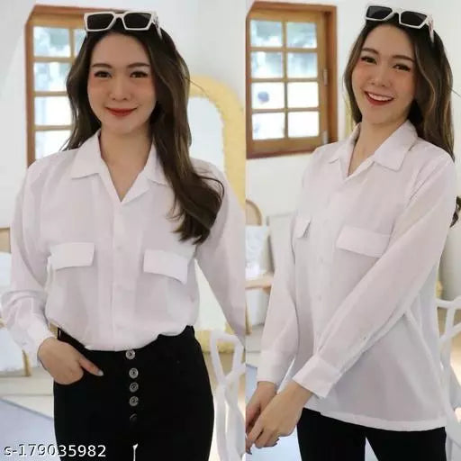 FULL SLEEVE SHIRT WITH FRONT FLAP