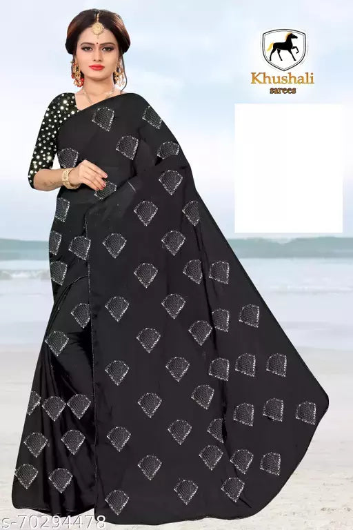 BLACK BEAUTY SAREE BY KRADDLE