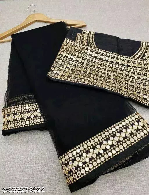 MIRROR 9 FANCY NET SAREES