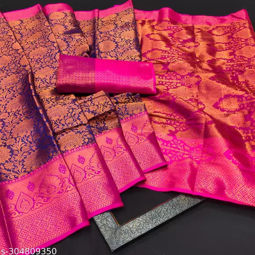 Morpich Fashion Top Dyed Banglory Silk Saree
