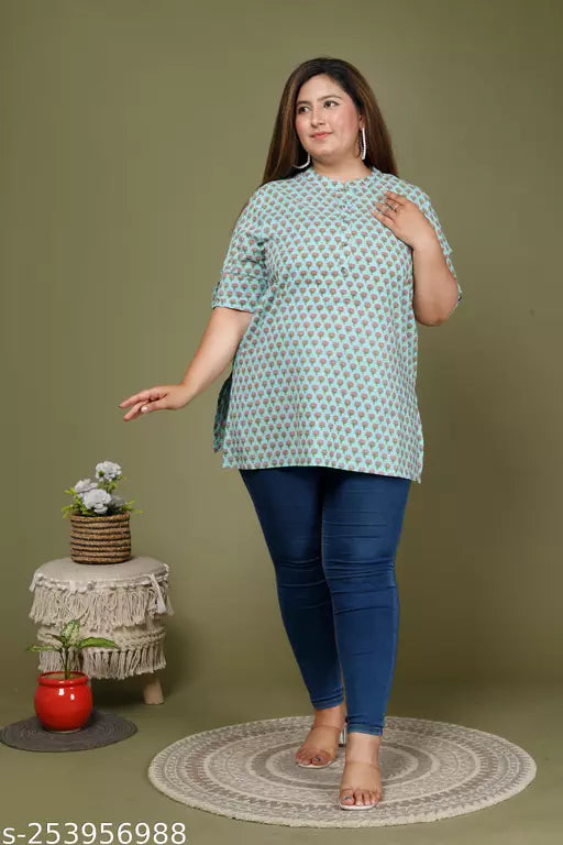 Plus Size- Comfy Retro Women Tops & Tunics