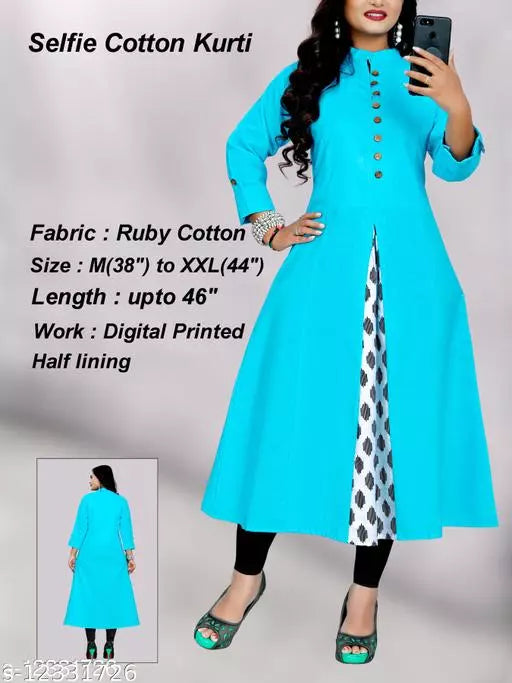 Women's Printed Cotton Blend Kurti