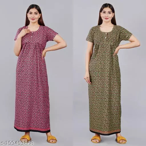 Stylish Nighty For Women Combo Pack Of 2