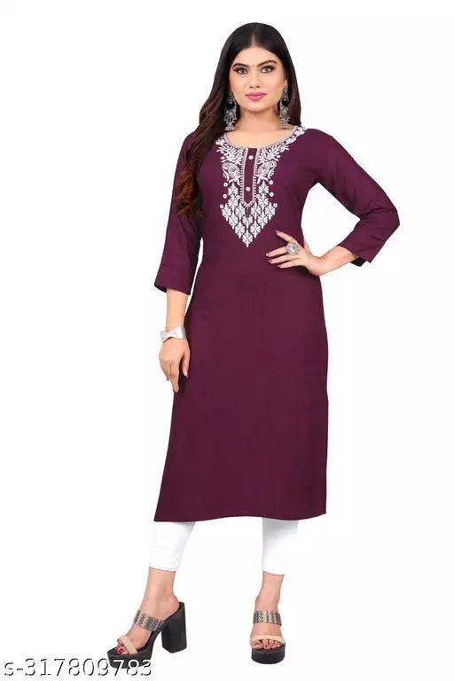 Classic Straight LIVA brand Kurti