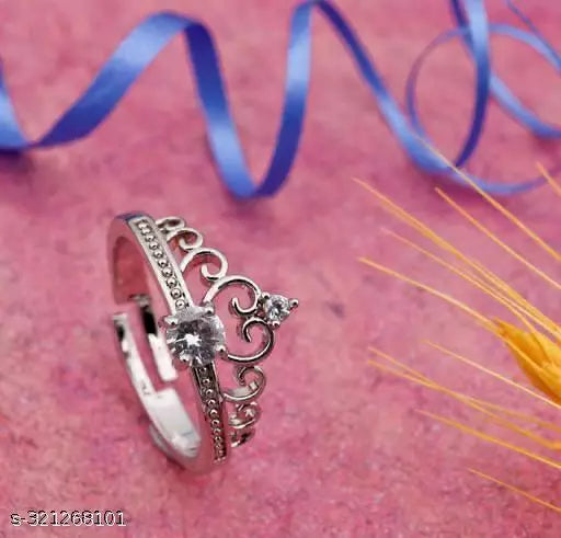 Enchanted Garden: Floral Gemstone Women's Ring for Grils