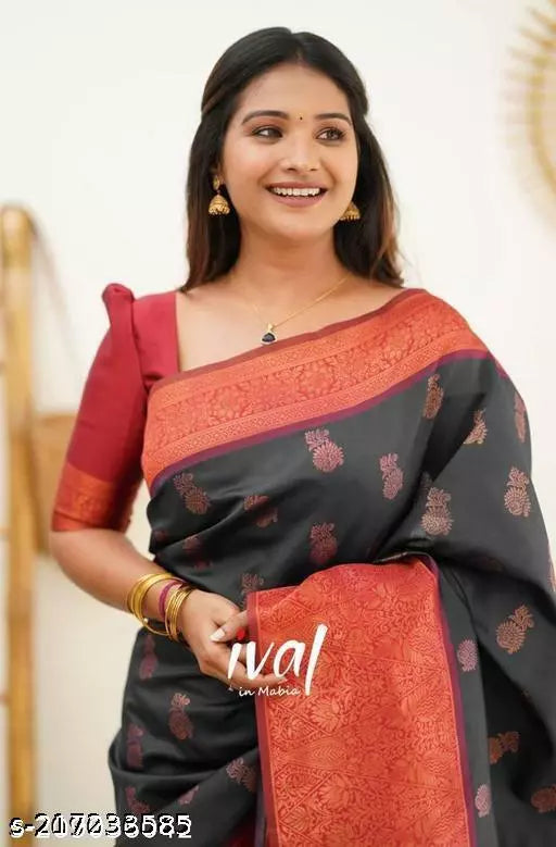 Present the Amazing Stylish Self Design Saree
