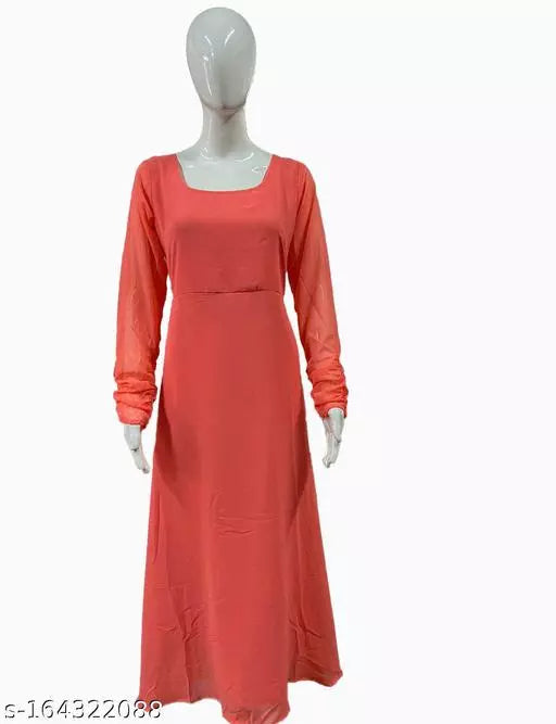 ORANGE LONG GOWN