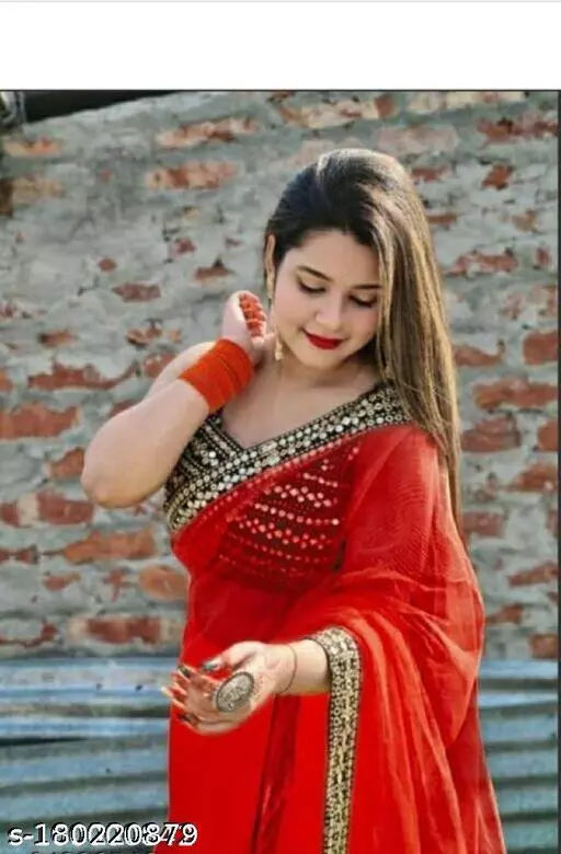 MIRROR 009 FANCY NET SAREES
