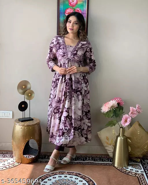 rudraksh rayon printed kurta pent set