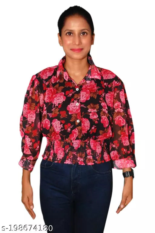 crop tops for womens stylish square neck satin fabric