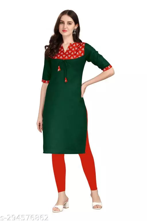 QVAZOR Stylish Fancy Trendy Kurti For Women For Party Wedding Festival Functions