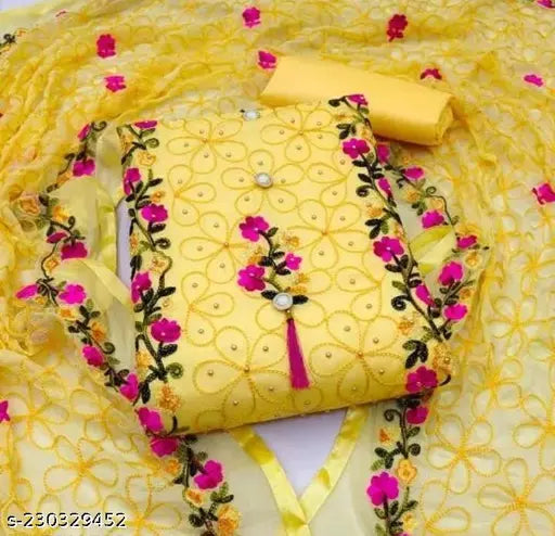 Aagyeyi Alluring Salwar Suits & Dress materials Womens Cotton Suit Unstiched