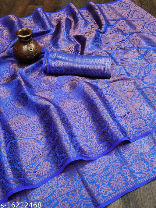 Banarasi Silk Copper Zari Sarees