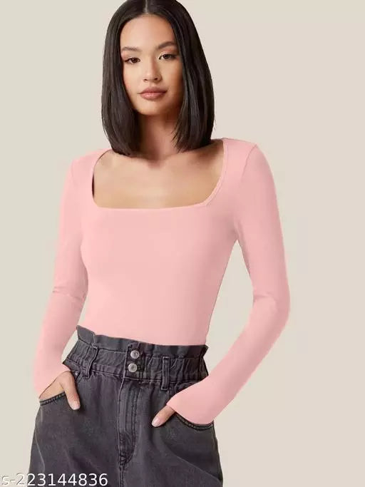 Square Neck Fitted Top