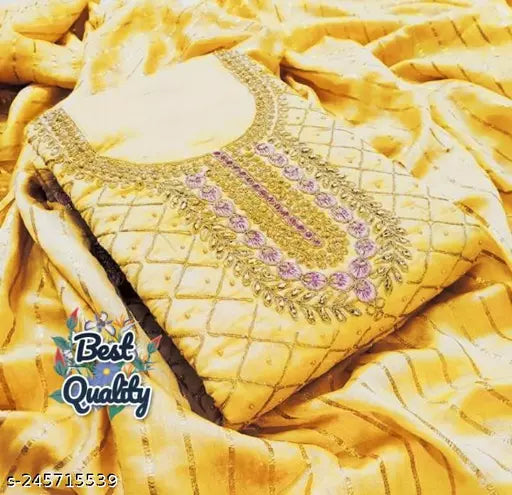 Patiala Suit New Fancy Embroidered Koding Work Salwar Suit And Dress Materials