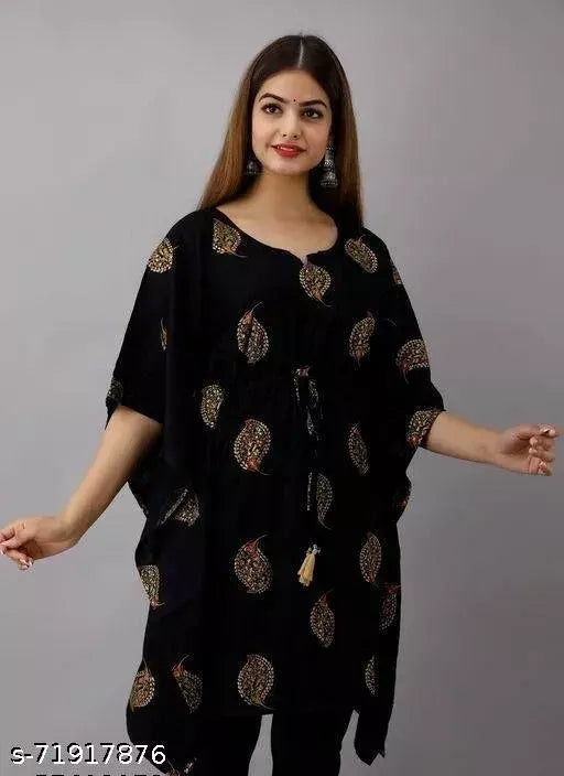 Women's Crepe Dress Frock_Top Kurti_Top