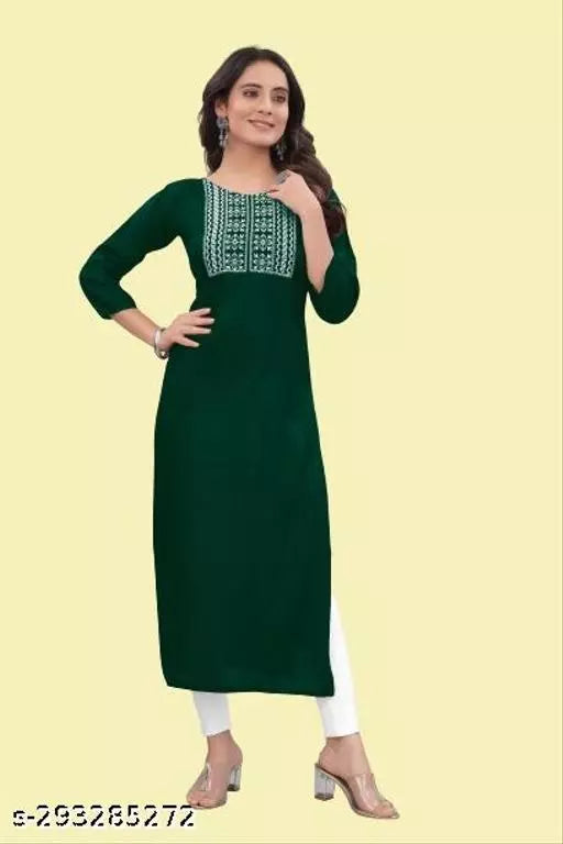 QVAZOR Stylish Fancy Trendy Kurti For Women For Party Wedding Festival Functions