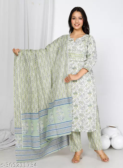 Swasti Woman Kurta set- Cotton kurta set