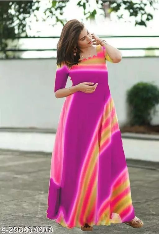 WOMEN PRINTED GOWN