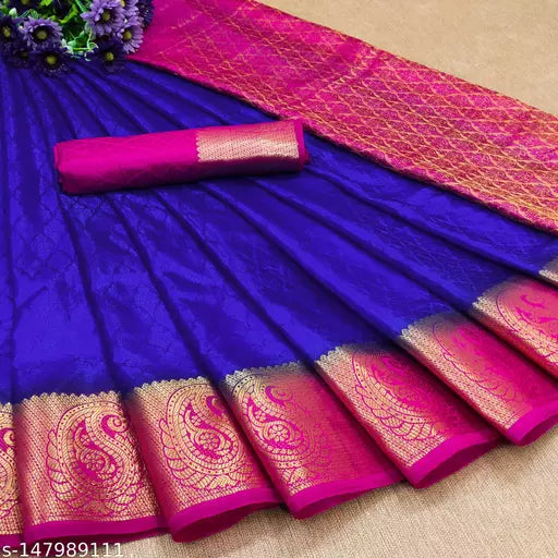 MORPINCH FASHION EMBOSS SILK SAREE