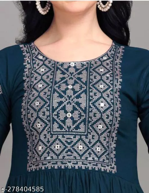TRENDY PETITE EMBRODARIED KURTI