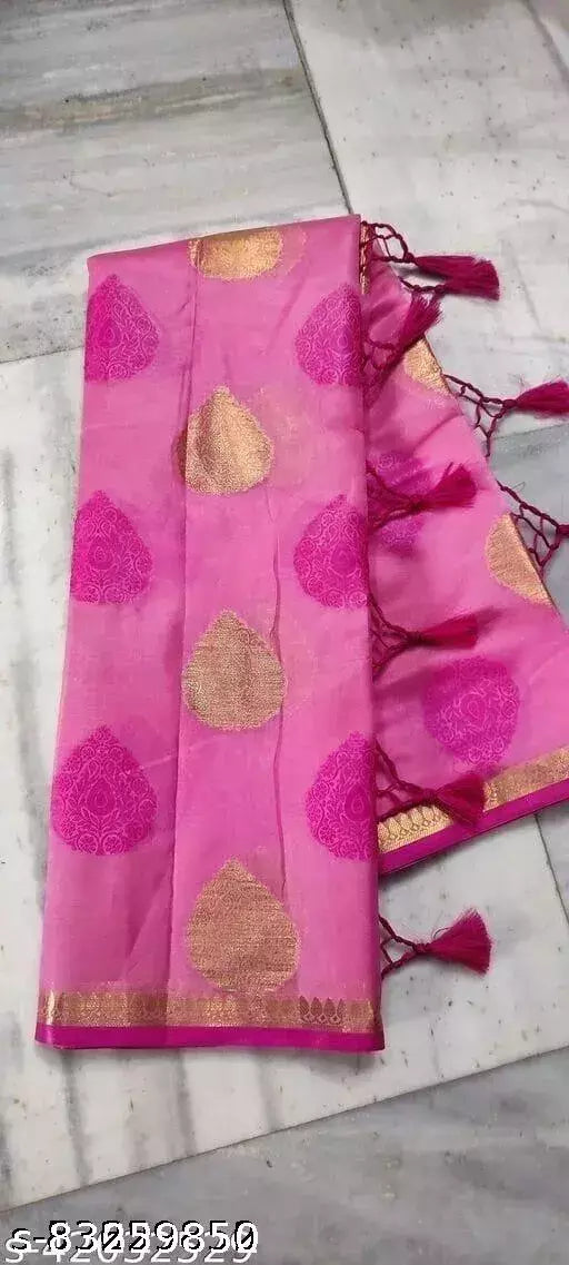 Chanderi Cotton Jacquard Banarasi Saree